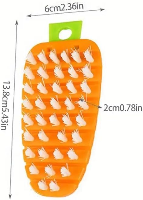 Flexible vegetable cleaning brush 2 pack