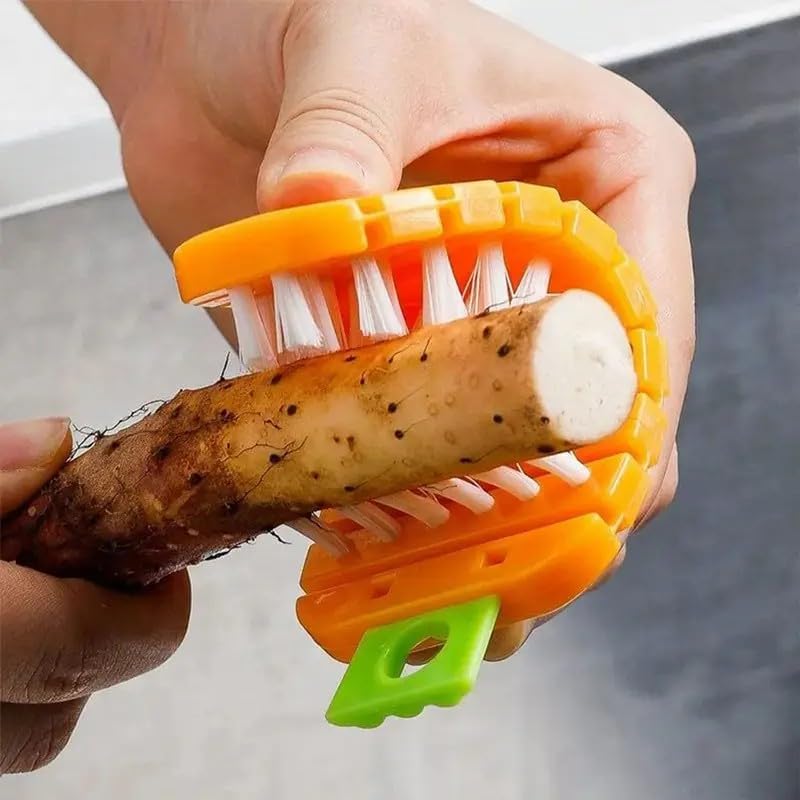 Flexible vegetable cleaning brush 2 pack